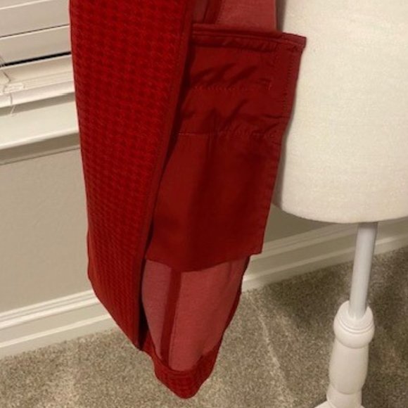 CAbi Red Houndstooth Celebration Jacket Coat - Picture 13 of 16